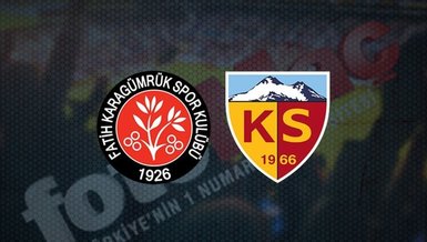 Karagümrük - Kayserispor maçı CANLI izle! Karagümrük - Kayserispor maçı canlı anlatım