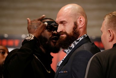 Fury ve Wilder arasında gergin anlar!