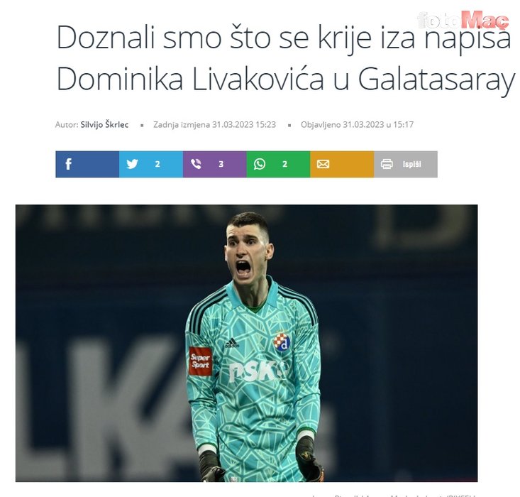 Hırvatlardan olay iddia! Dominik Livakovic, Galatasaray ve transfer...