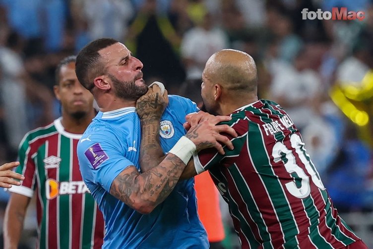 Felipe Melo ile Kyle Walker sahayı ringe çevirdi! Manchester City ile Fluminense...