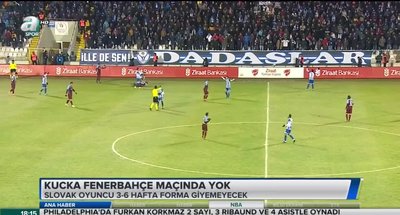 Kucka Fenerbahçe maçında yok