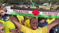 Brezilya taraftarından Filistin’e destek