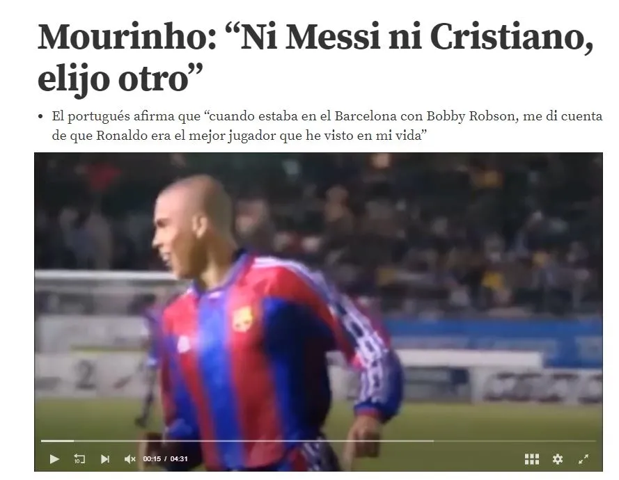 Jose Mourinho en iyisini açıkladı! Ne Ronaldo ne de Messi... - 1