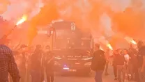 Beşiktaş’a coşkulu uğurlama!