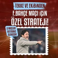 Tekke ve ekibinden F.Bahçe maçı için özel strateji!