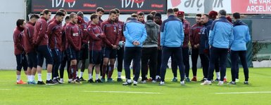 Trabzonspor antrenmanından fotoğraflar 17 Ocak 2019
