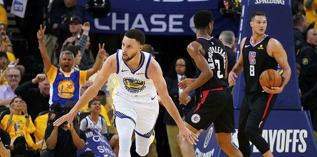 Stephen Curry play-off'lara rekorla başladı