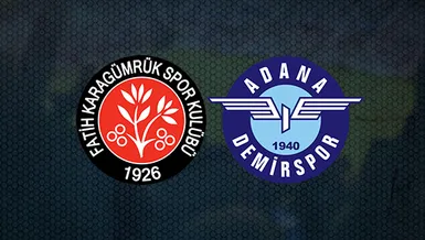 Fatih Karagümrük - Adana Demirspor maçı CANLI