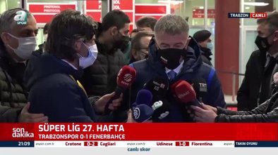 Son dakika spor haberi: Ahmet Ağaoğlu'dan Trabzonspor Fenerbahçe maçının ardından hakem açıklaması
