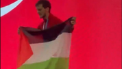 Şampiyon sporcu Filistin’i unutmadı!