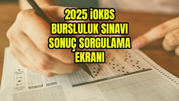 Bursluluk sınav sonuçları sorgula 2025 | İOKBS sonuç sorgulama ekranı