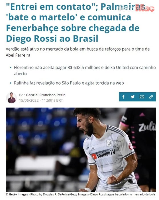 Fenerbahçeli Diego Rossi Palmeiras'a transfer olacak mı? Flaş açıklama!