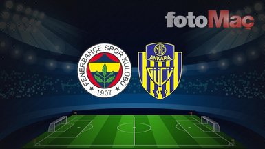 Fenerbahçe’de ilk 11’e Alanyaspor neşteri! Ankaragücü karşısında...