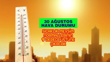 30 AĞUSTOS İSTANBUL, ANKARA, İZMİR HAVA DURUMU | Kavurucu sıcak geri dönüyor: Mevsim normallerinin 9 derece üstüne çıkacak