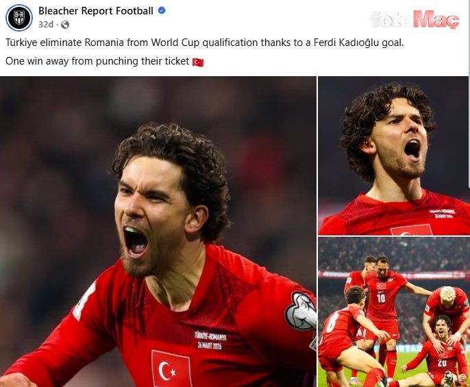 Milli Takım'ın Romanya zaferi dış basında! Arda Güler'e övgüler yağdı