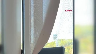 >TFF binasına silahlı saldırının izleri görüntülendi!