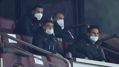 Fatih Terim Galatasaray Göztepe maçını locadan izledi