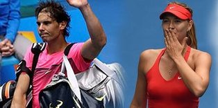 Nadal elendi, Sharapova yarı finale yürüdü