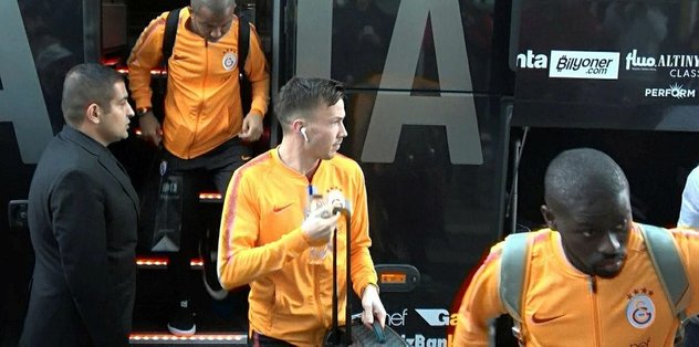 Galatasaray kafilesi Bursa'ya geldi