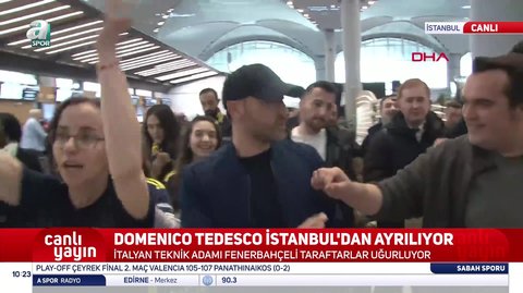 Tedesco çiçeklerle uğurlandı!