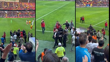Süper Lig maçında olay! Kayserispor Başkanı Ali Çamlı sahaya indi!