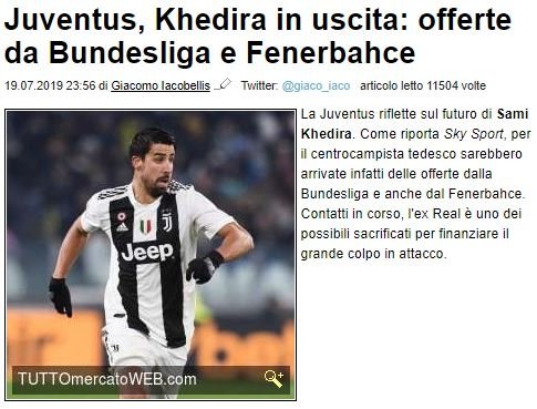 Fenerbahce Khedira Icin Teklifini Iletti Son Dakika Fenerbahce Haberleri Fotomac
