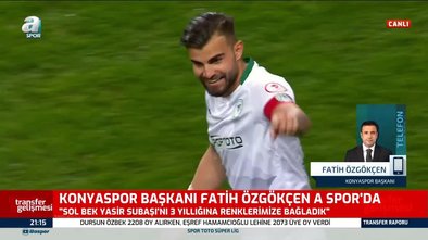 TRANSFER HABERLERİ - Konyaspor Başkanı Fatih Özgökçen açıkladı!