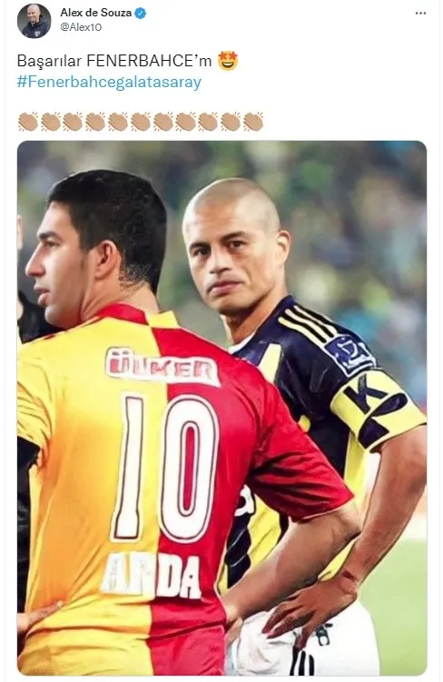 Alex de Souza'dan Fenerbahçe - Galatasaray derbisi paylaşımı! - 1