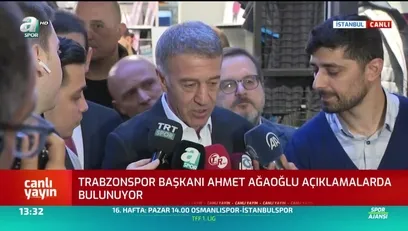 >Trabzonspor'da başkan Ağaoğlu açıklamalarda bulundu