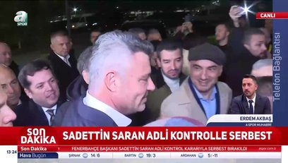 >Sadettin Saran adli kontrol şartıyla serbest bırakıldı