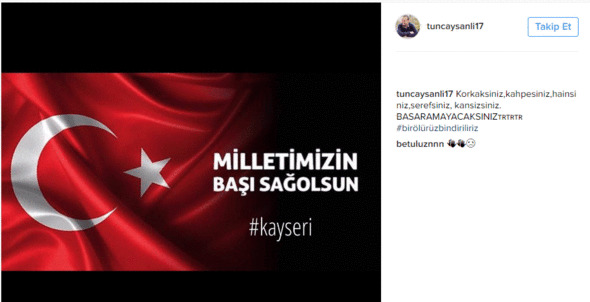 Spor camiası Kayseri'deki hain terör saldırısını kınadı