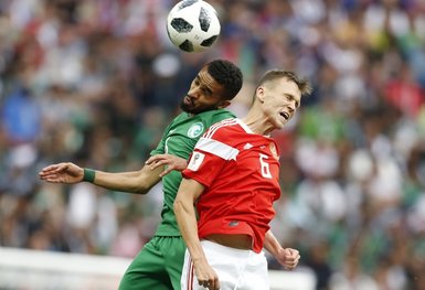 Rusya - Suudi Arabistan maçından kareler...