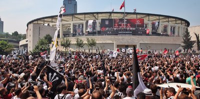 Beşiktaş'ta şampiyonluk kutlaması