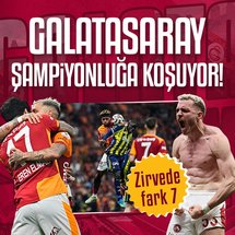 Galatasaray şampiyonluğa koşuyor!