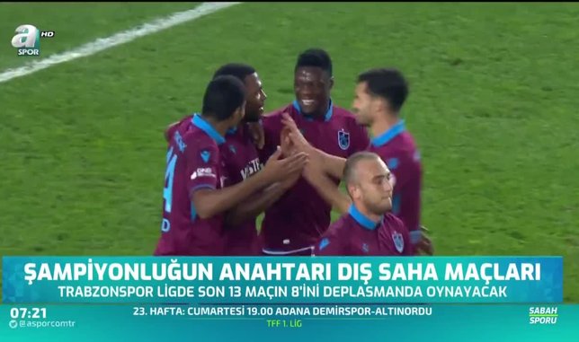 Trabzonspor'da şampiyonluğun anahtarı dış saha maçları
