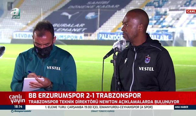 Trabzonspor Teknik Direktörü Eddie Newton: Umarım maç başındaki protestomuz anlaşılmıştır