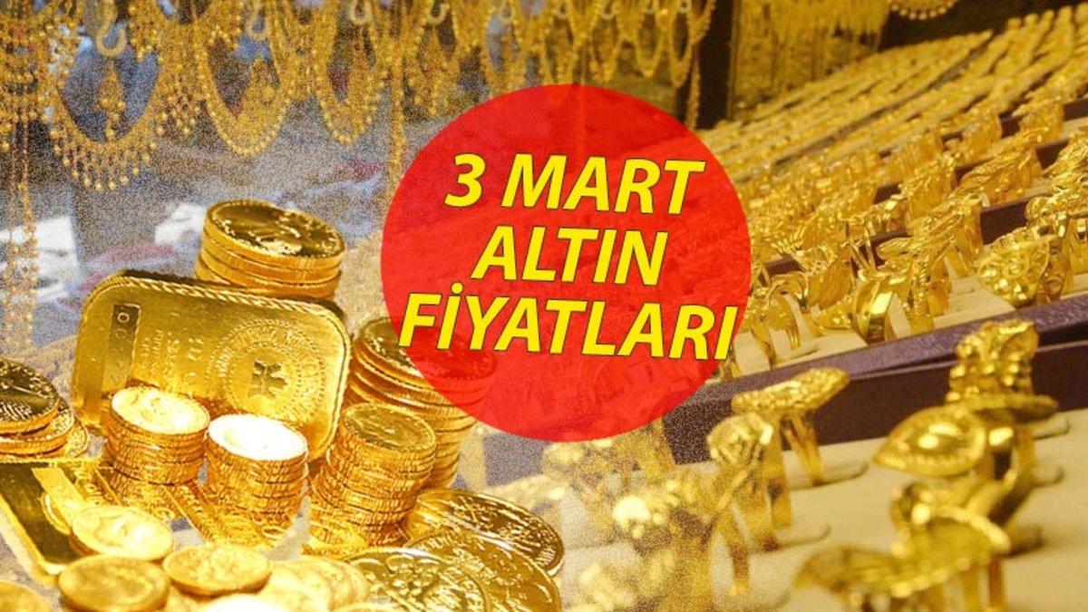 CANLI ALTIN FİYATLARI 3 Mart: Gram, çeyrek altın ne kadar? Güncel altın ve Dolar kuru