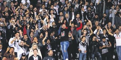 Beşiktaşlı taraftarlar takımını Osmanlıspor karşısında yalnız bırakmadı