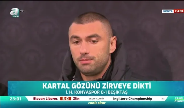 Burak Yılmaz'dan ince gönderme!