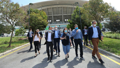 Manchester City ve Chelsea heyeti Olimpiyat Stadı'na geldi!