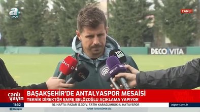 SPOR HABERİ - Başakşehir Teknik Direktörü Emre Belözoğlu'dan transfer açıklaması!