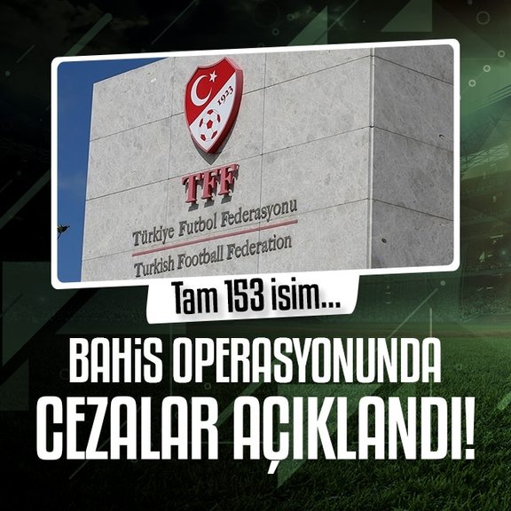 PFDK’dan 153 isme bahis cezası!