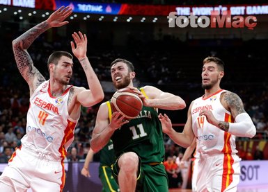 2019 FIBA Dünya Kupası İspanya - Avustralya maçından kareler