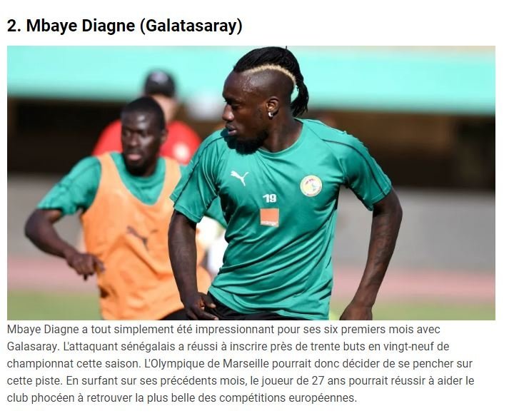 Diagne Icin Marsilya Surprizi Son Dakika Galatasaray Haberleri Fotomac