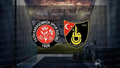 Fatih Karagümrük-İstanbulspor maçı CANLI