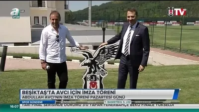 >Beşiktaş'ta Abdullah Avcı için imza töreni