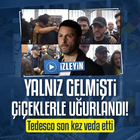 Domenico Tedesco çiçeklerle uğurlandı!