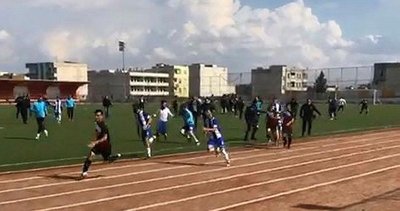 Amatör maçta kavga!