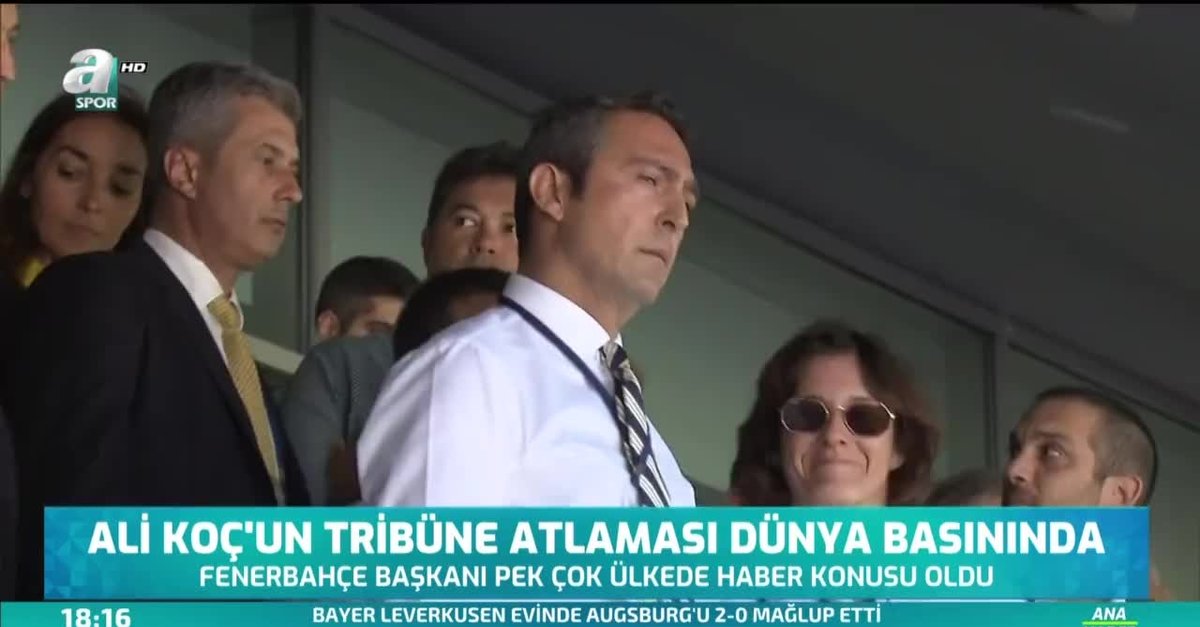 Ali Koc Un Tribune Atlamasi Dunya Basininda Videosunu Izle Fotomac Tv