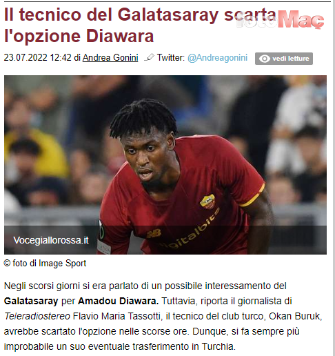 GALATASARAY TRANSFER HABERİ: Okan Buruk transfere veto verdi! Amadou Diawara...
